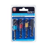 Blue Spot Tools Colour Coded Impact Socket Adaptors (1/4