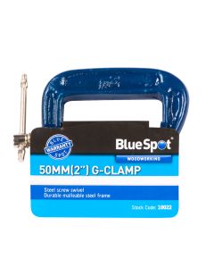 Blue Spot Tools 50mm (2") Fine Thread G-Clamp