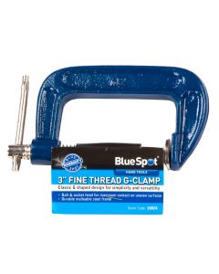 Blue Spot Tools 75mm (3") Fine Thread G-clamp