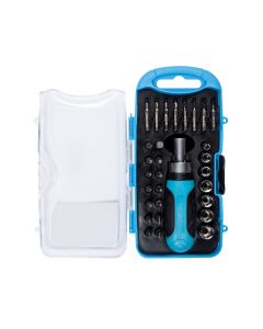 Blue Spot Tools 30 PCE Ratchet Screwdriver and Socket Set