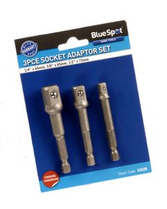 Blue Spot Tools 3 PCE Socket Adaptor Set (1/4", 3/8" & 1/2")