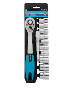 Blue Spot Tools 12 PCE 1/2" Metric Ratchet & Socket Set (10-24mm)