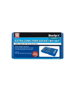 Blue Spot Tools 7 PCE 3/8" Extra Long Torx Socket Bit Set (T25-T60)
