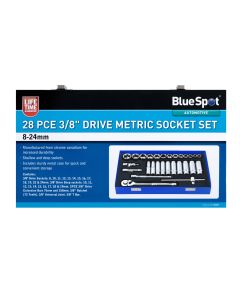 Blue Spot Tools 28 PCE 3/8" Metric Socket Set (8-24mm)