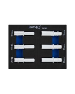 Blue Spot Tools 6 PCE 3/8" Metric Deep Sockets (10 & 13mm) (EVA Foam)