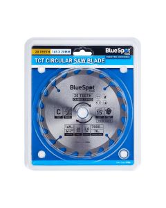 Blue Spot Tools165mm x 20mm TCT Circular Saw Blade (20 Teeth)