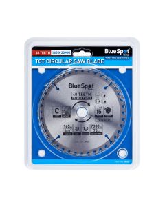 Blue Spot Tools 165mm x 20mm TCT Circular Saw Blade (40 Teeth)