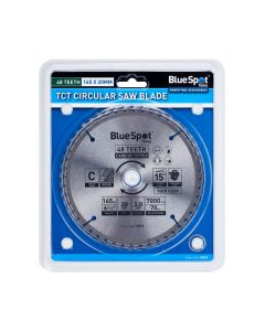 Blue Spot Tools 165mm x 20mm TCT Circular Saw Blade (48 Teeth)