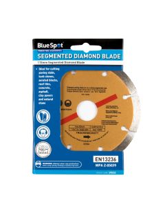 Blue Spot Tools 115mm (4.5") Segmented Gold Diamond Dry Cutting Disc