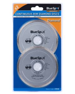 Blue Spot Tools 2 PCE Continuous Rim 115mm (4.5") Diamond Discs