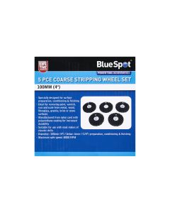 Blue Spot Tools 5 PCE 100mm (4") Coarse Stripping Wheel Set 