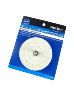 Blue Spot Tools 100mm (4") Polishing Mop Wheel With Shank