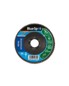 Blue Spot Tools 115mm (4.5") 40 Grit Aluminium Oxide Flap Disc