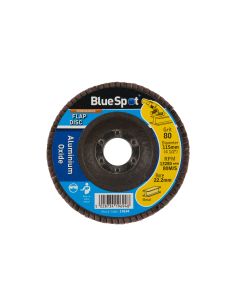 Blue Spot Tools 115mm (4.5") 80 Grit Aluminium Oxide Flap Disc