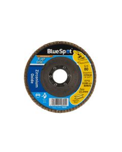 Blue Spot Tools 115mm (4.5") 80 Grit Zirconium Oxide Flap Disc