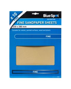 Blue Spot Tools 10 PCE Fine Sandpapers