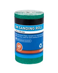 Blue Spot Tools 5mtr 115mm Sanding Roll 60 Grit