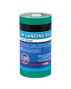 Blue Spot Tools 5mtr 115mm Sanding Roll 120 Grit