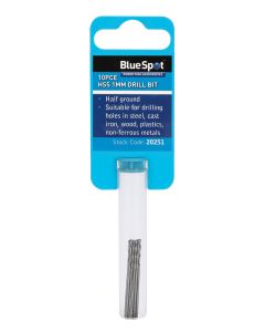 Blue Spot Tools 10 PCE 1mm HSS Drill Set