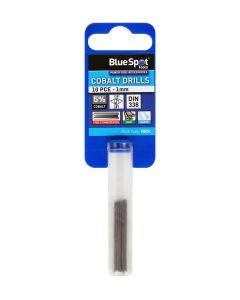 Blue Spot Tools 10 PCE Cobalt Drills (1mm)