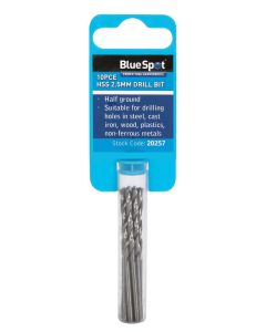 Blue Spot Tools 10 PCE 2.5mm HSS Drill Set