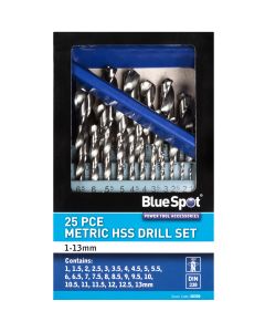 Blue Spot Tools 25 PCE HSS Drill Set (1-13mm)