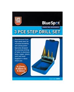 Blue Spot Tools 3 PCE HSS Step Drill Set (4-32mm)