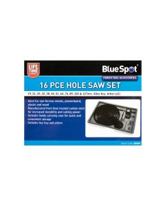 Blue Spot Tools 16 PCE Hole Saw Set (19 - 127mm)