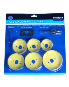 Blue Spot Tools 9 PCE Downlight Installation Kit (51 - 86mm)