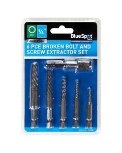 Blue Spot Tools 6Pce Broken Bolt And Screw Extractor Set