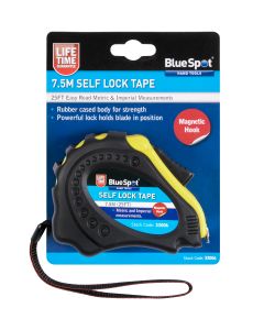 Blue Spot Tools 7.5m (25ft) Soft Grip Self-Lock Tape Measure