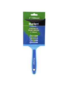 Blue Spot Tools 4" (100mm) Synthetic Paint Brush with Soft Grip Handle