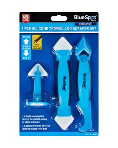 Blue Spot Tools 3 PCE Silicone Trowel and Scraper Set