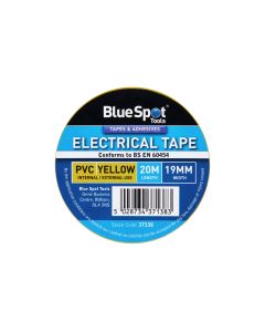 Blue Spot Tools 20M Yellow PVC Electrical Tape