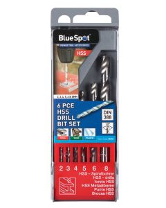 Blue Spot Tools 6 PCE HSS Drill Bit Set (2 - 8mm)