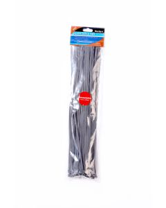 Blue Spot Tools 50 PCE 4.8mm X 370mm Silver Cable Ties
