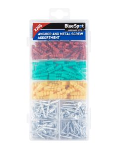 Blue Spot Tools 285 PCE Assorted Anchor And Metal Screw Set