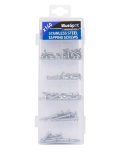 Blue Spot Tools 140 PCE Assorted Stainless Steel Tapping Screw Set