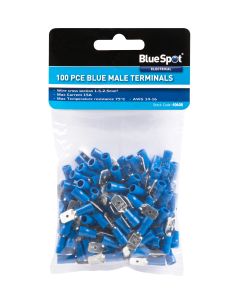 Blue Spot Tools 100 PCE Blue Male Terminals