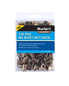 Blue Spot Tools 120 PCE M6 Rivet Nut Pack