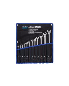 Blue Spot Tools 12 PCE Extra Long Metric Combination Spanner Set (6-22mm)