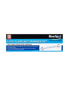 Blue Spot Tools 5 PCE Flare Nut Spanner Set (9-21mm)