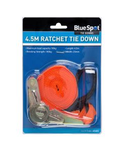 Blue Spot Tools Ratchet Tie Down (25mm x 4.5m/15ft)