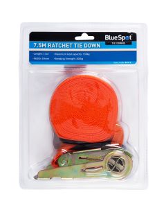 Blue Spot Tools 7.5m Ratchet Tie Down Strap (50mm x 7.5m/25ft)