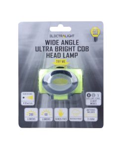 Electralight Wide Angle Ultra Bright COB Head Lamp (200 Lumens)