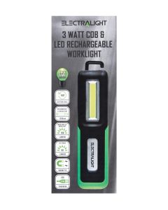 Electralight 3 Watt COB & LED Rechargeable Worklight (160 Lumens)