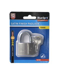 Blue Spot Tools 40mm Satin Finish Padlock