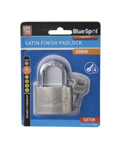 Blue Spot Tools 50mm Satin Finish Padlock