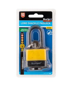 Blue Spot Tools 40mm Long Shackle Weather Resistant Padlock