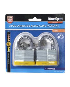 Blue Spot Tools 2 PCE 50mm Laminated Keyed Alike Padlocks